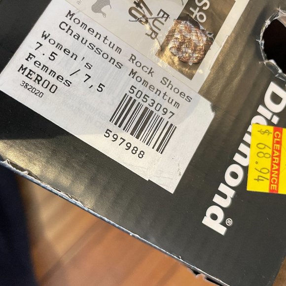 Black Diamond Momentum Climbing Shoe -7.5- - Picture 11 of 12